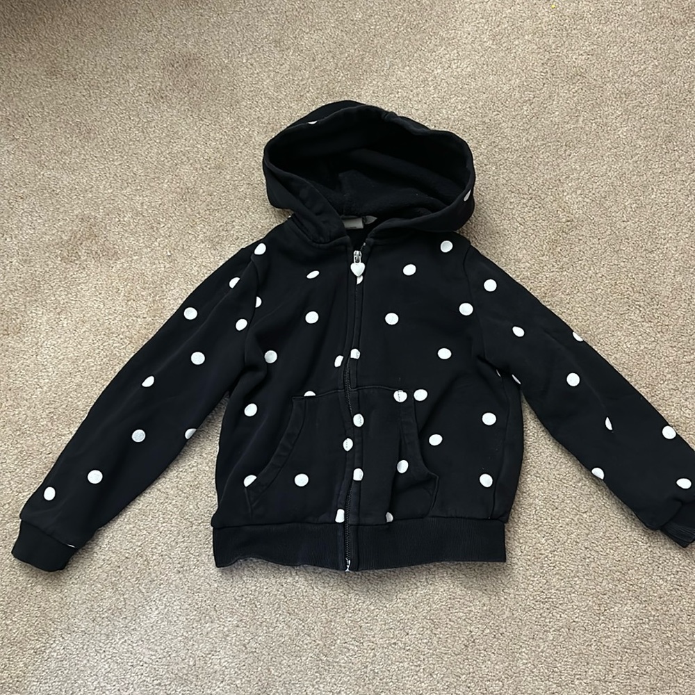 H&M Polkadot Hoodie Sweatshirt